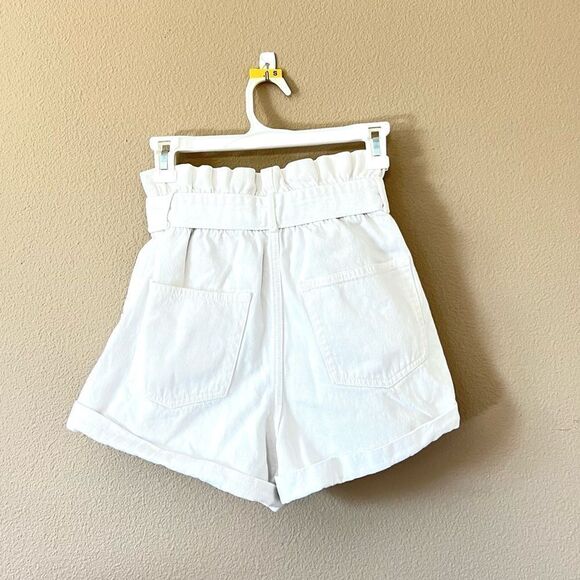 Zara White Paperbag Shorts - Picture 5 of 8